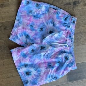 Tie Dye Mens Swim Trunks